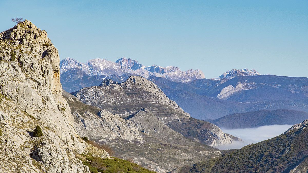 Los Picos de Europa desde la ruta.| VICENTE GARCÍA