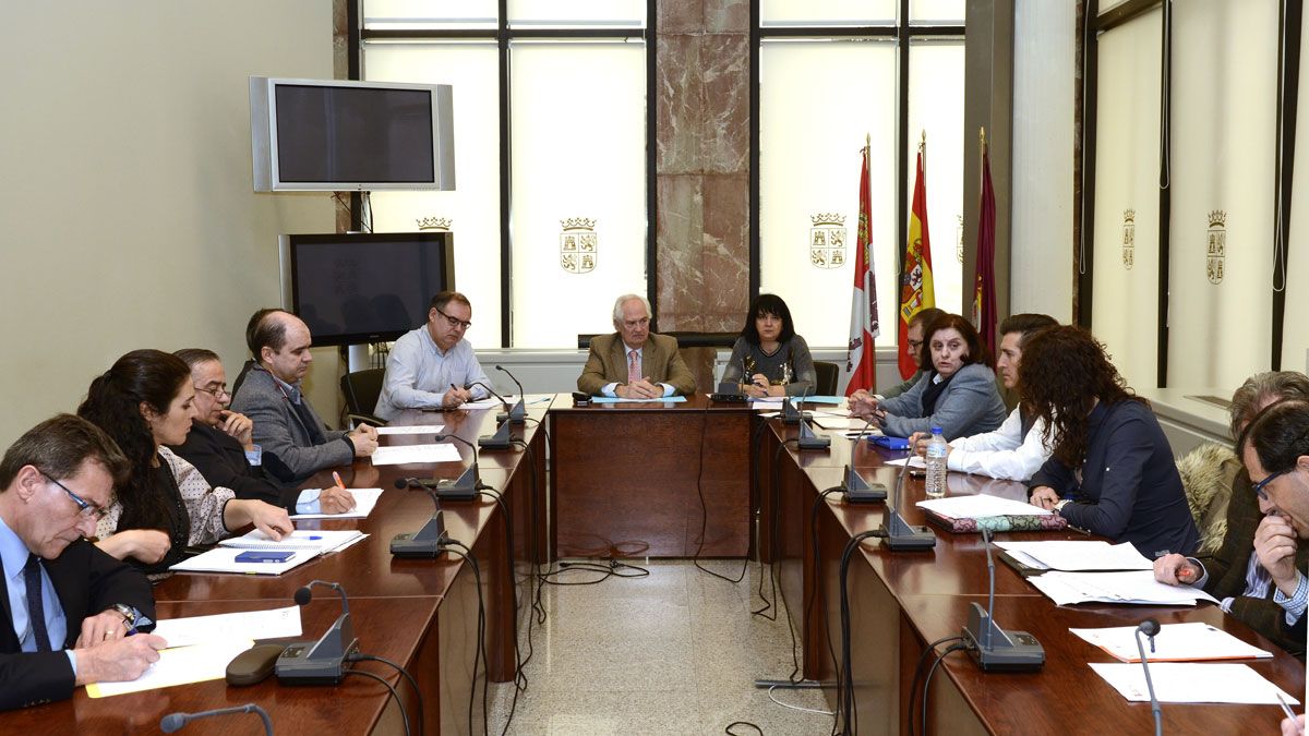 Imagen de la Comisión Territorial celebrada este lunes en el edificio de la Junta en León.