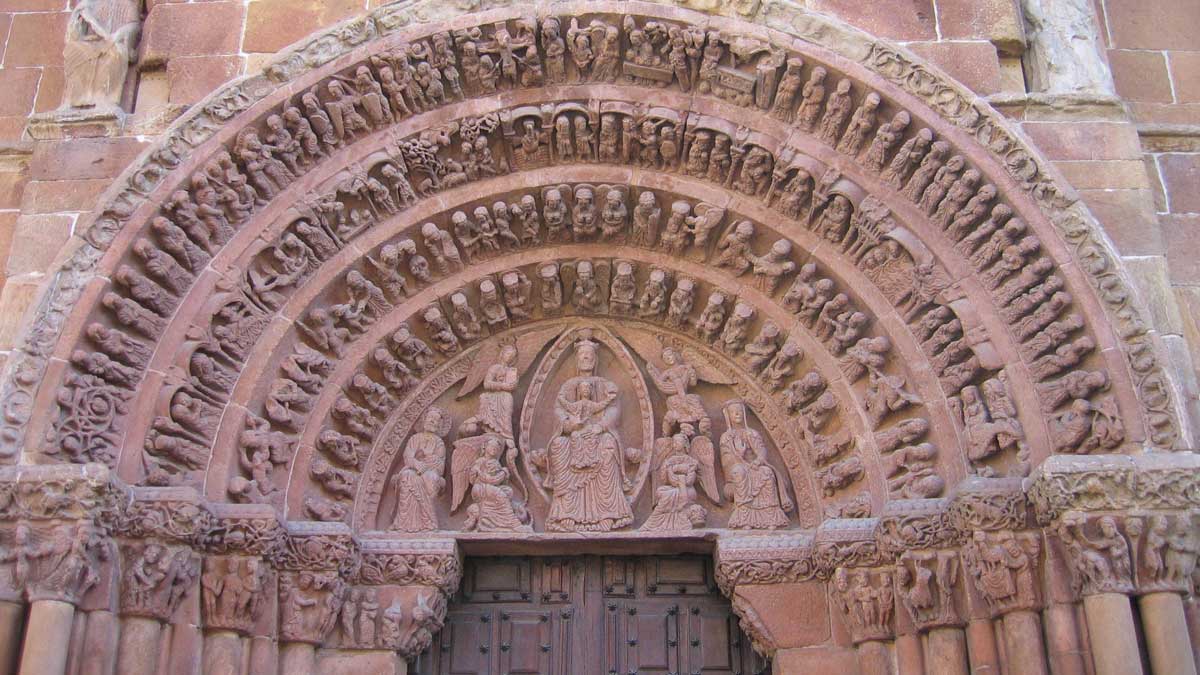 Portada románica de Santo Domingo de Soria. | FUNDACIÓN SANTA MARÍA LA REAL