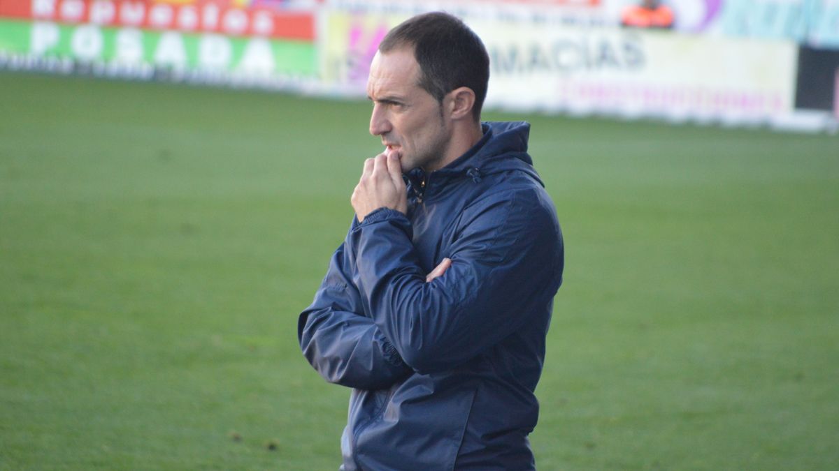 El entrenador de la Deportiva, Pedro Munitis.