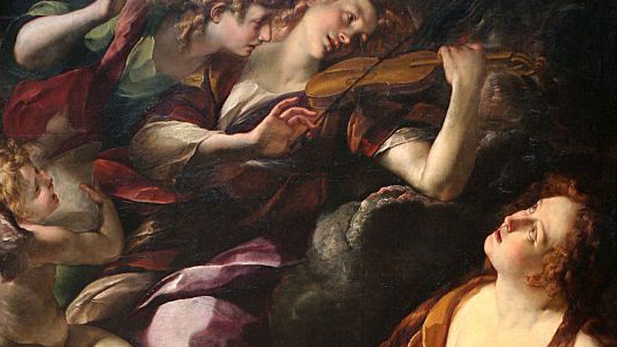 Detalle de 'Éxtasis de la Magdalena', de Giulio Cesare Procaccini, que perteneció al marques de Villafranca y ahora se expone en la National Gallery de Washington (EEUU)