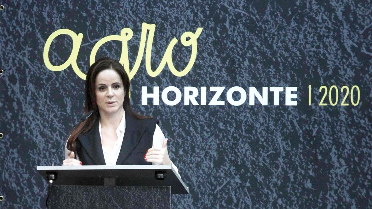 Silvia Clemente durante un acto de 'Agrohorizonte'. | ICAL