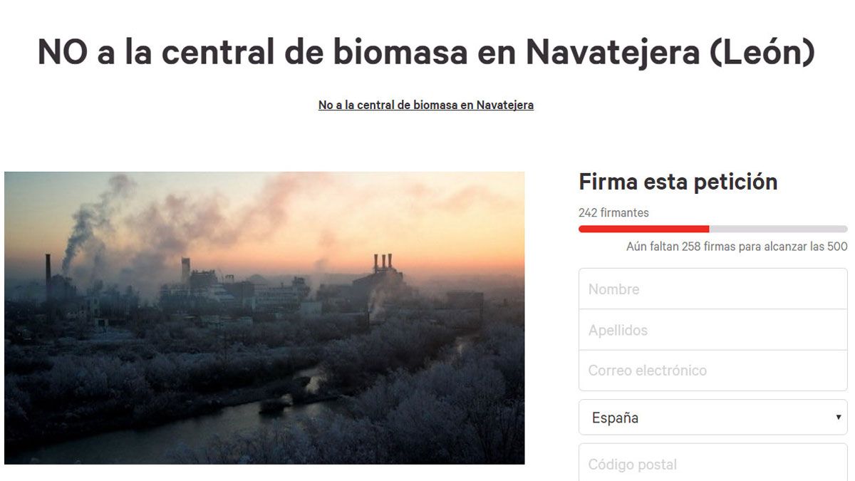 La petición ya está en la web de esta plataforma. | L.N.C.
