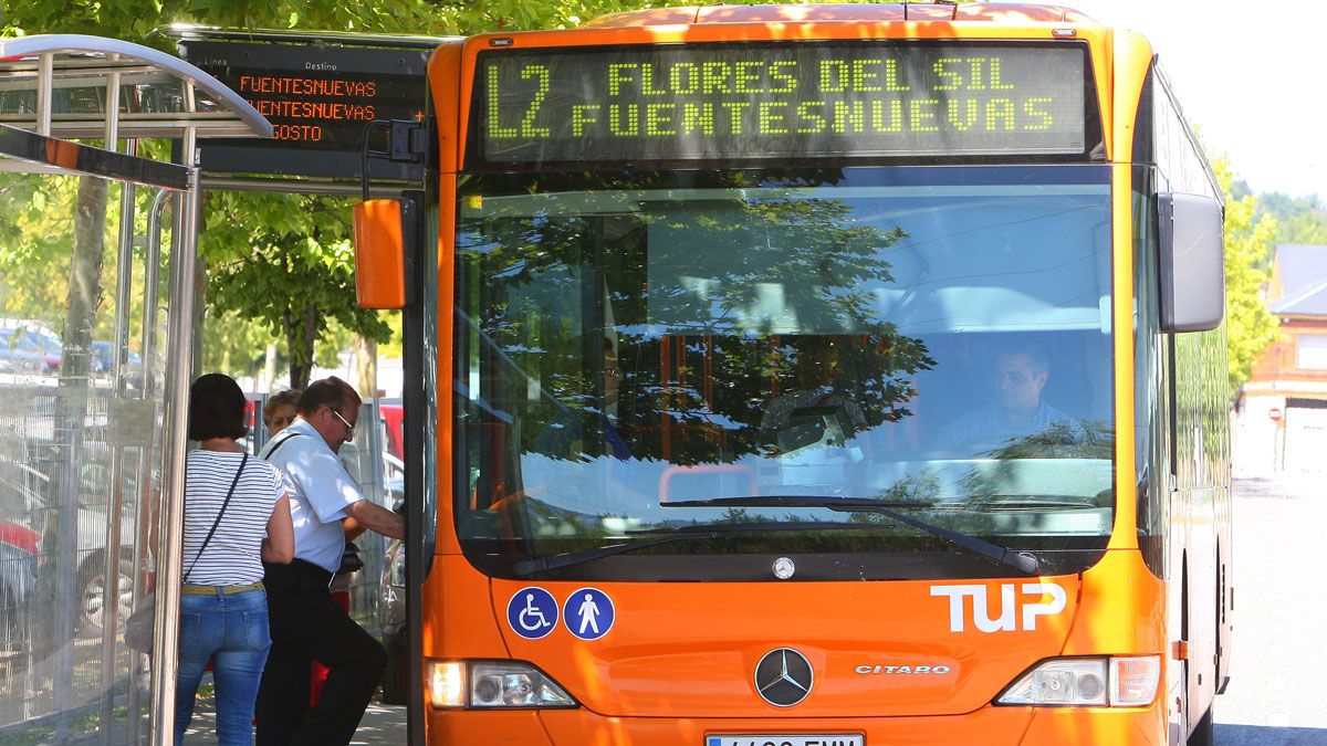 Autobús del Transporte Urbano de Ponferrada (TUP). | CÉSAR SÁNCHEZ (ICAL)