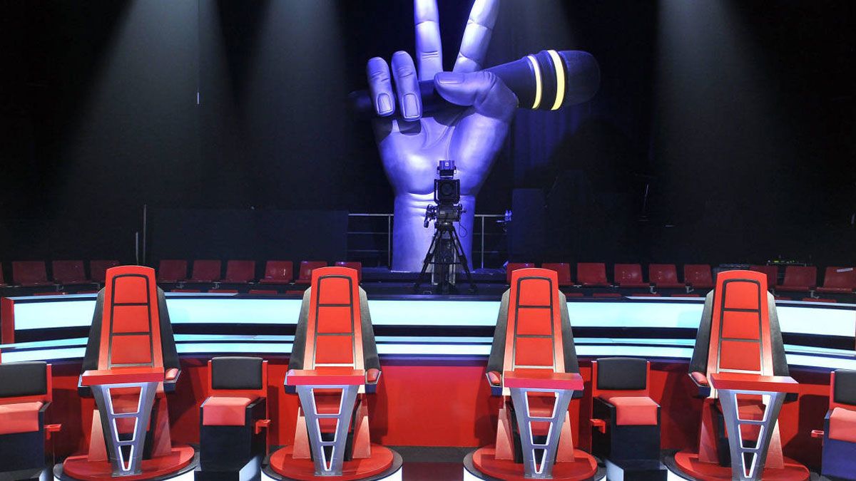 Plató del programa televisivo de La Voz que realizará un casting en Ponferrada.
