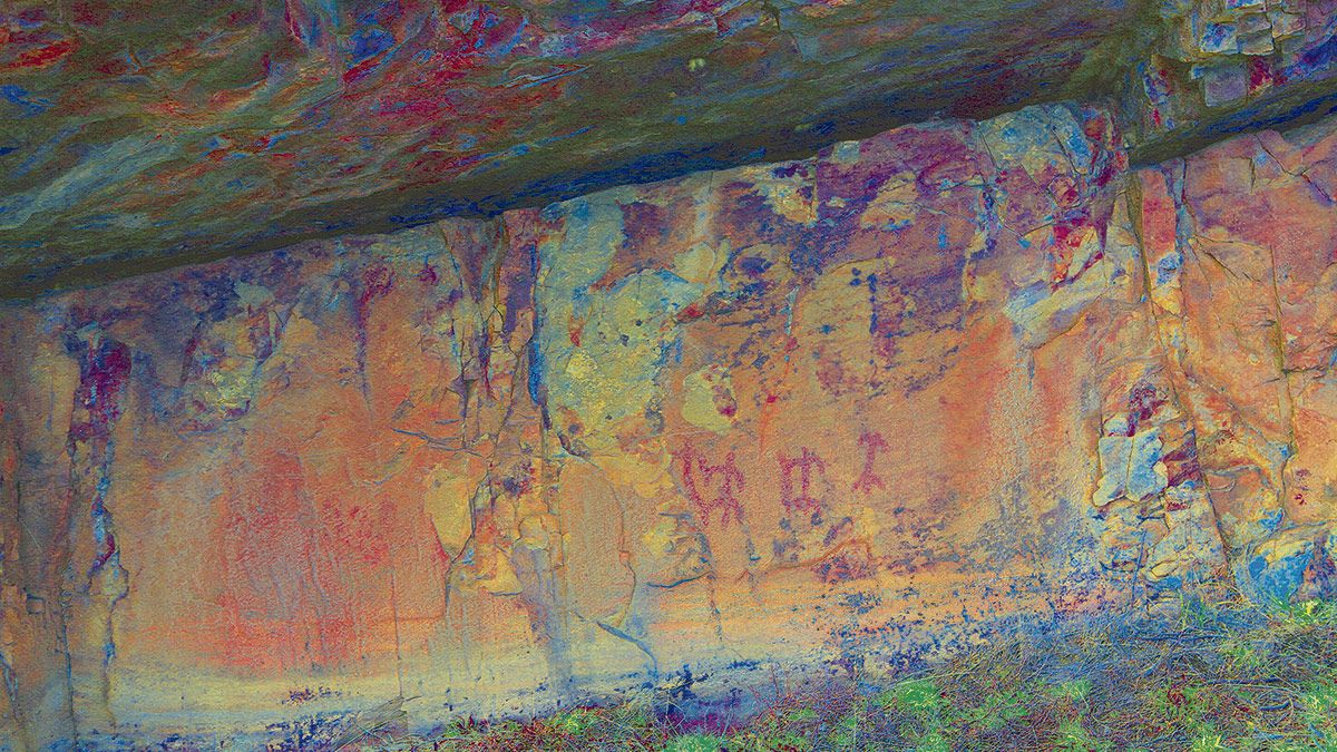Pinturas rupestres localizadas en la localidad de Castrocontrigo. | JAVIER F. LOZANO