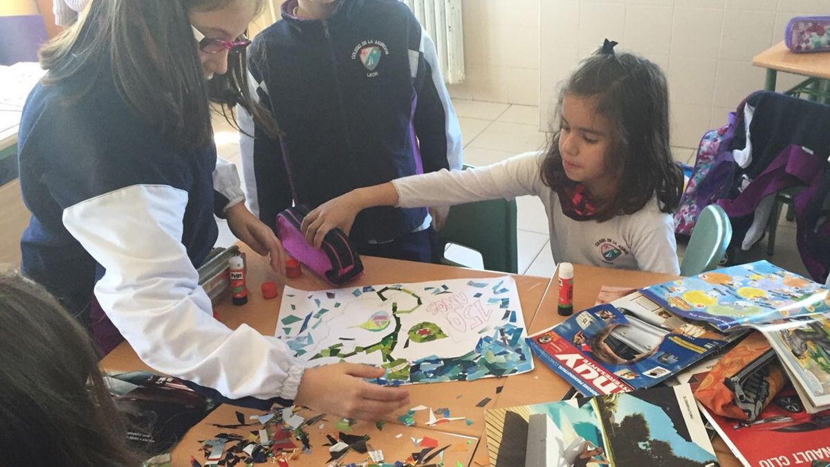 Los alumnos del Colegio de La Asunción de León están esta semana de celebración.