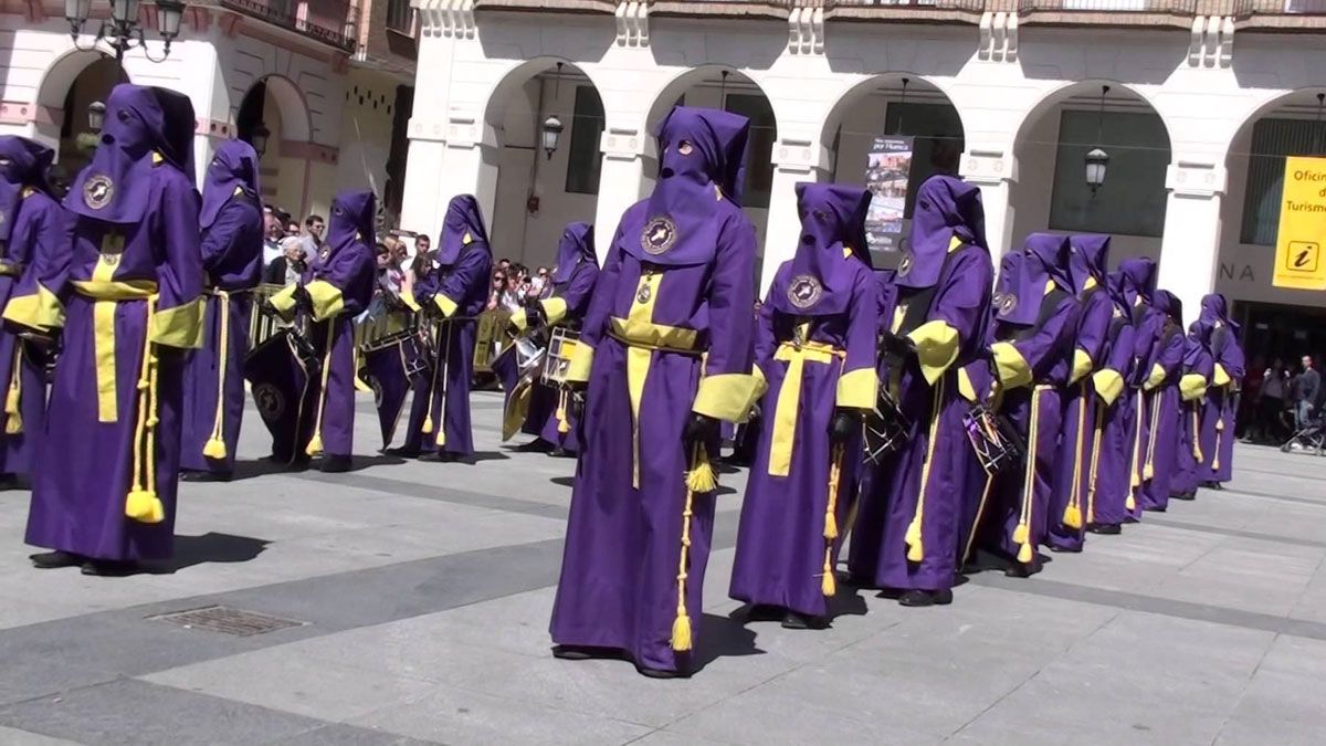 Un momento de la Semana Santa oscense. | L.N.C.