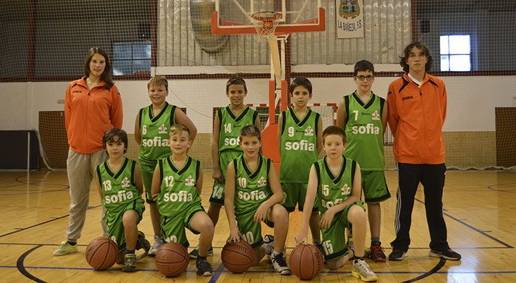 Plantilla del equipo alevín masculino de baloncesto del club, cuyo entrenador es Jonathan Natera.