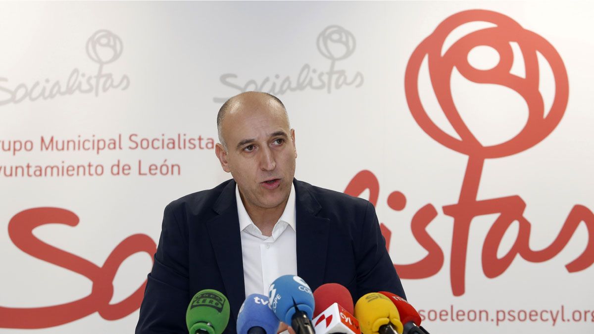 José Antonio Diez, cabeza de lista del PSOE a la Alcaldía de León. | ICAL
