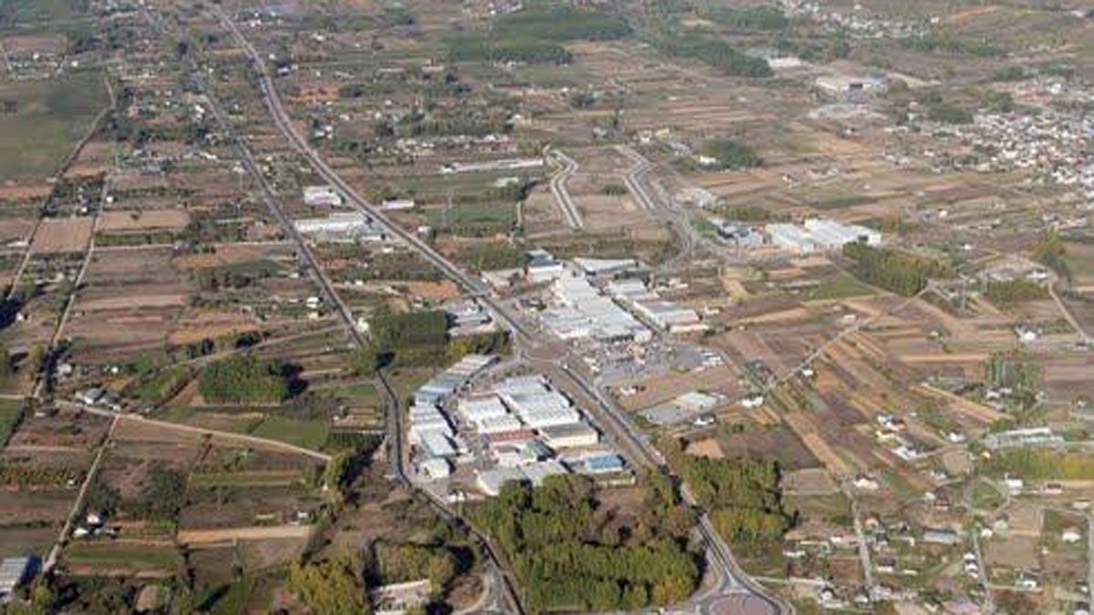 Vista del polígono industrial de Camponaraya.