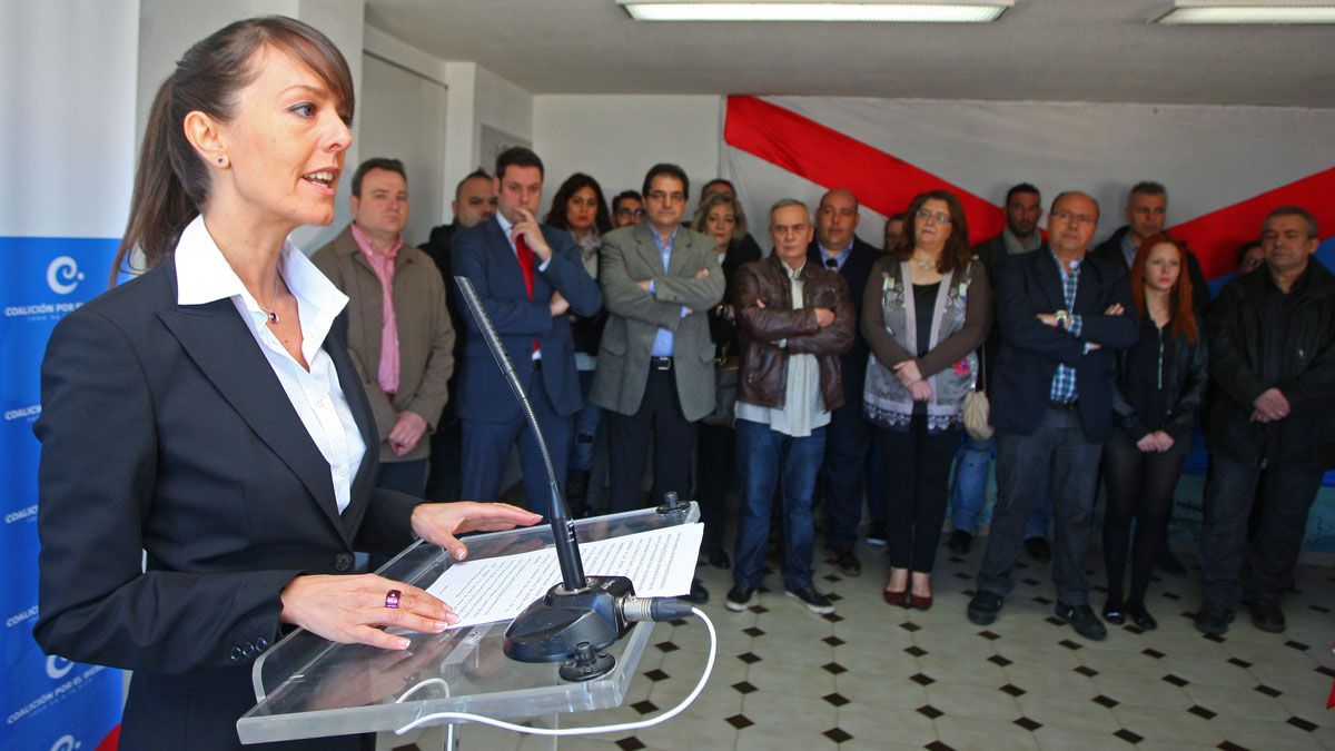 Presentación de la nueva formación política Coalición por el Bierzo este viernes en Ponferrada. | César Sánchez (Ical)