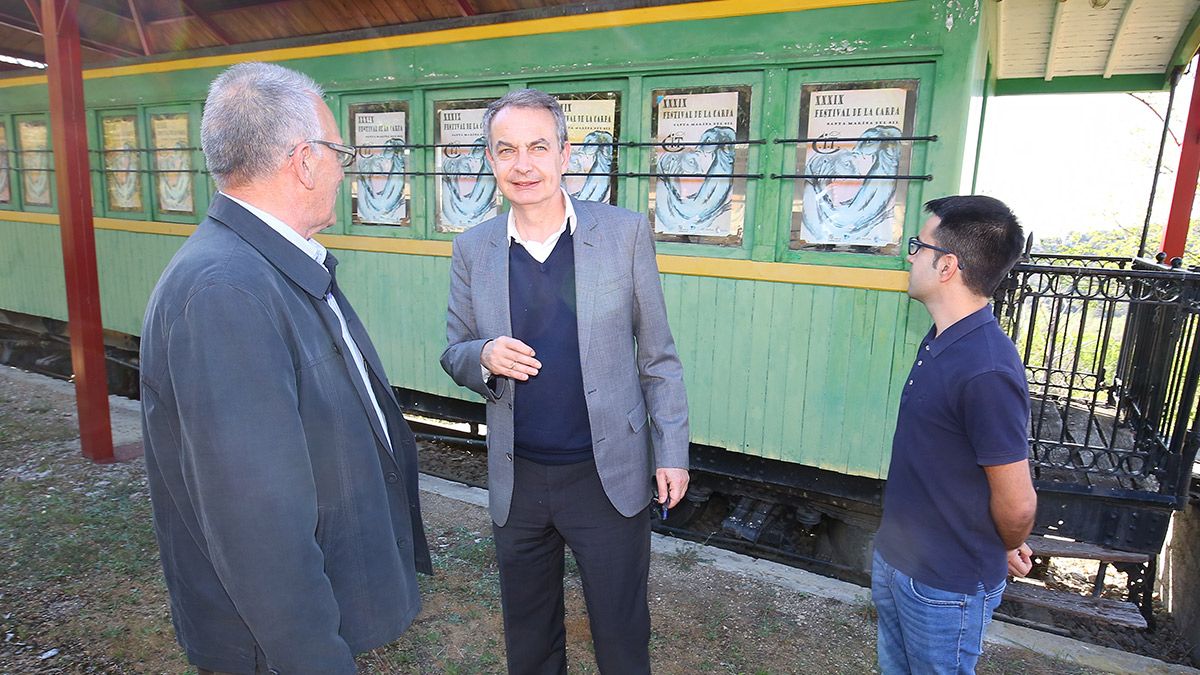 Zapatero durante su última visita a la provincia de León. | ICAL