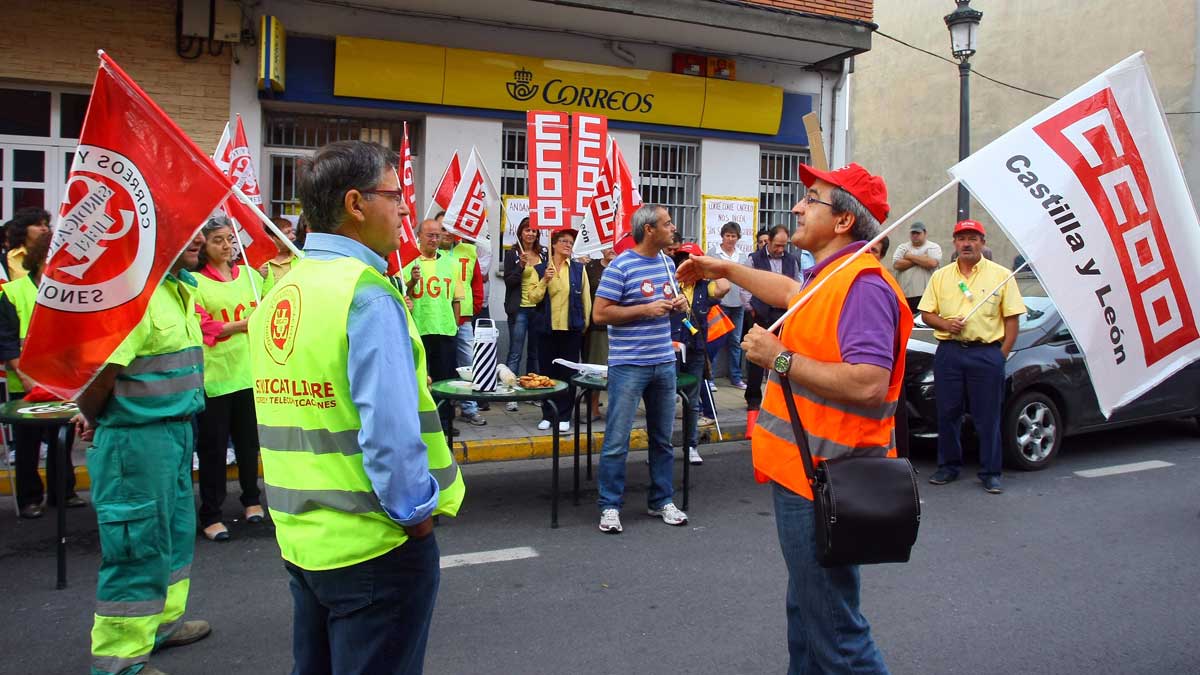 Imagen de una movilización de los trabajadores en Fabero en 2011. | ICAL