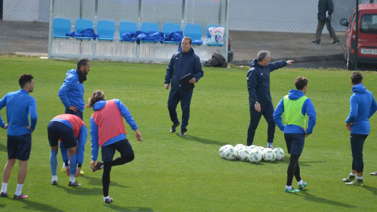 Tomé, durante un entrenamiento en los anexos del Toralín. | A. CARDENAL