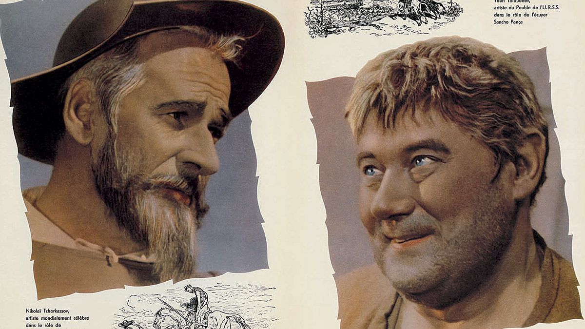 Nikolai Cherkassov y Yori Toloubeyev son Don Quijote y Sancho. | L.N.C.