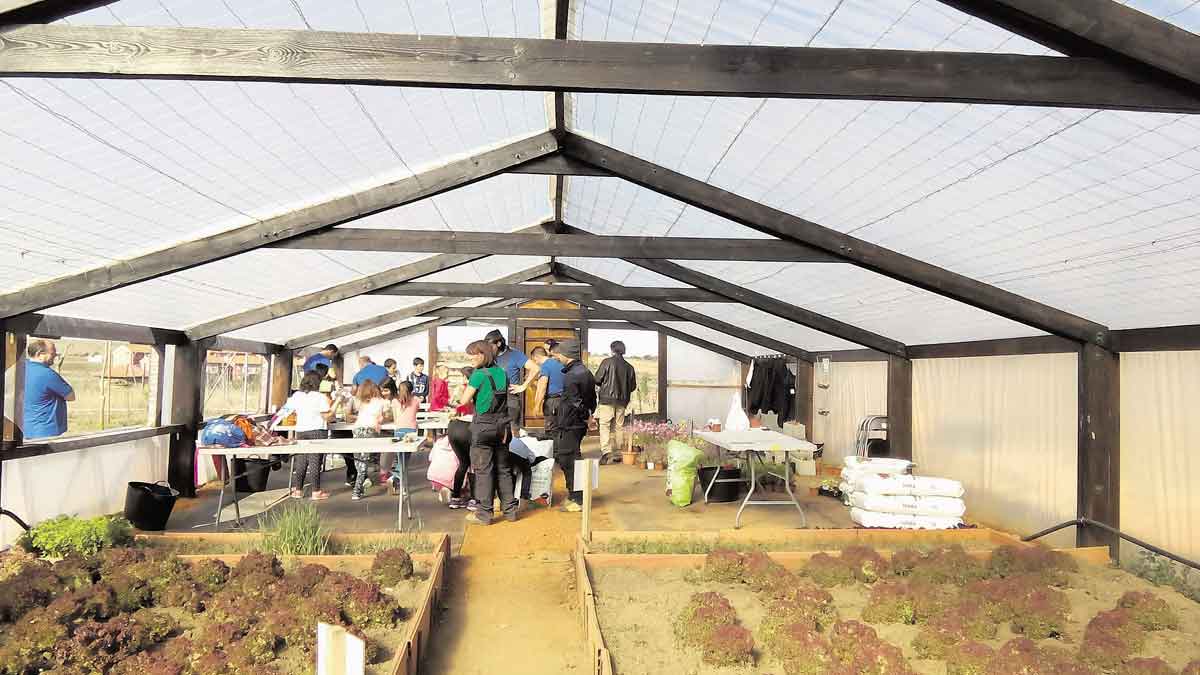 Un instante de la jornada formativa en el vivero municipal. | L.N.C.