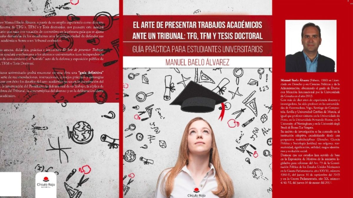Imagen del diseño de la portada del libro 'El arte de presentar trabajos ante un tribunal'. | L.N.C.
