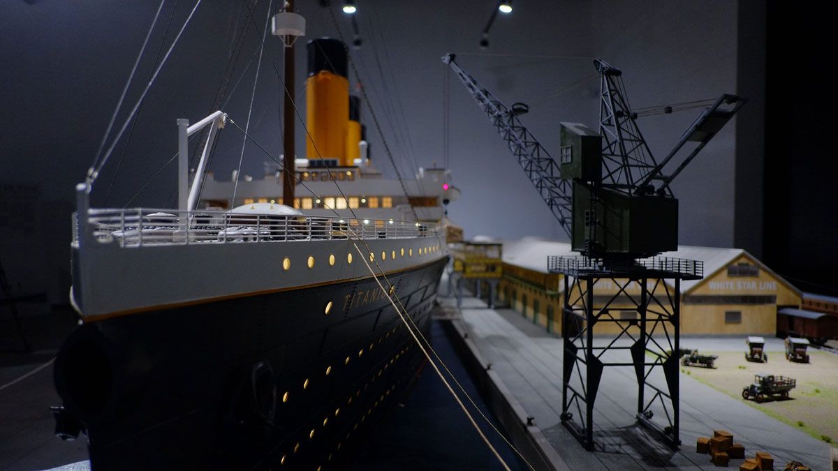 Imagen de la exposición sobre el Titanic instalada en en el Palacín. | DANIEL MARTÍN
