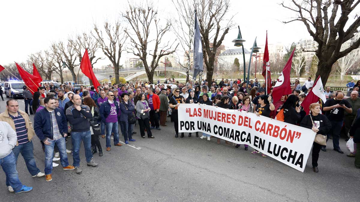 Una manifestación de trabajadores de la Hullera Vasco-Leonesa. | ICAL