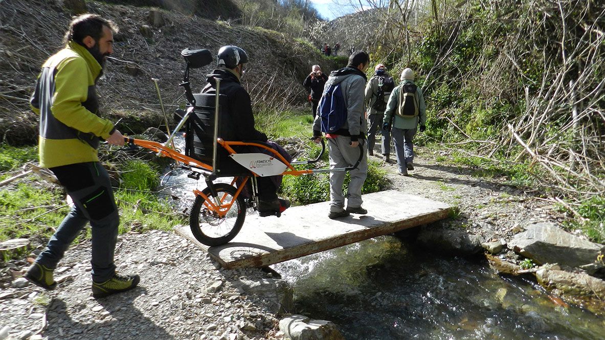 Imagen del Club Pandetrave durante una de sus rutas. | L.N.C.