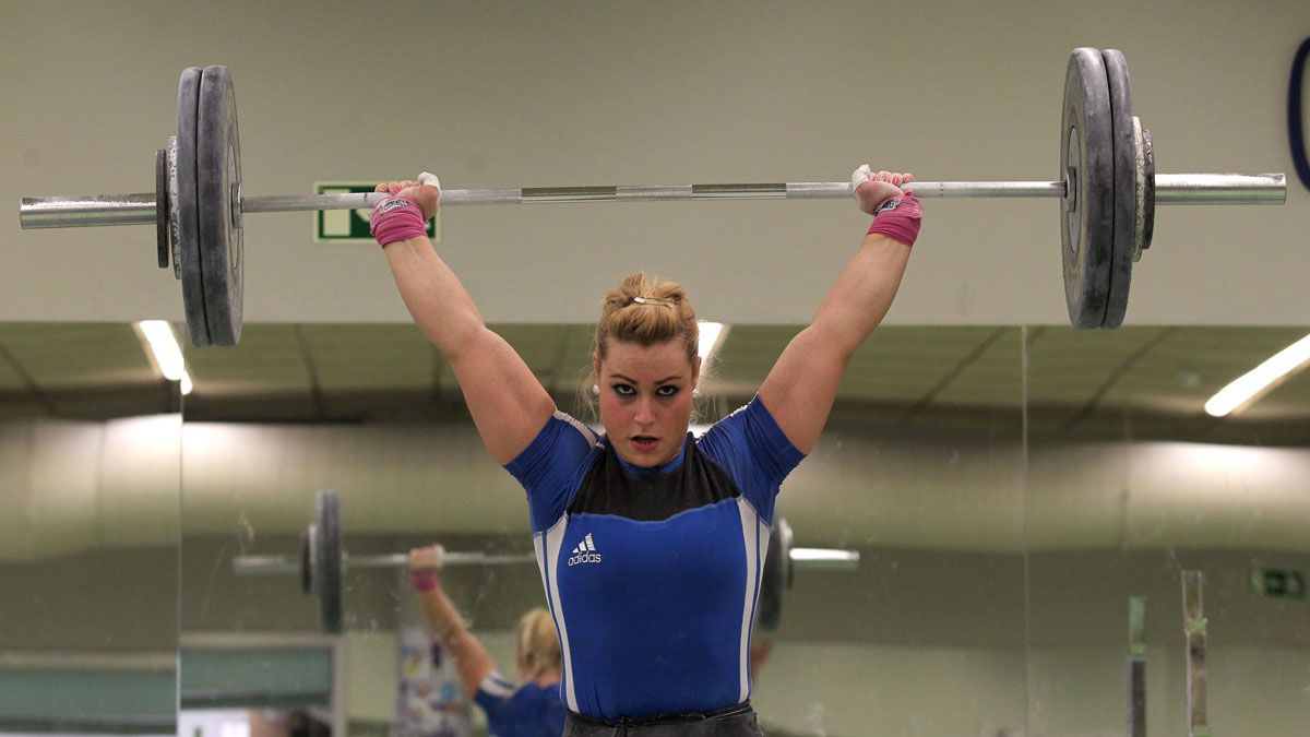 La haltera berciana Lydia Valentín. | CÉSAR SÁNCHEZ