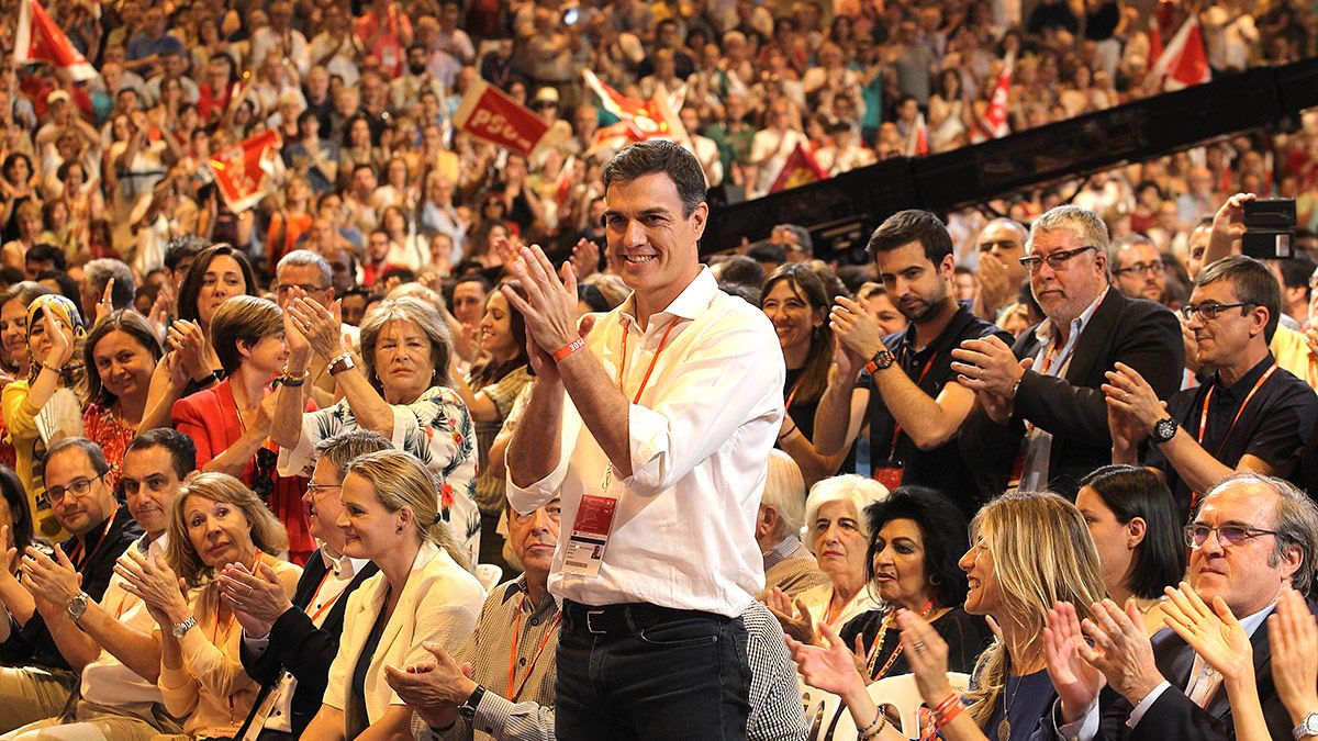 El secretario general de Partido Socialista, Pedro Sánchez, durante su intervención en el 39 Congreso Federal del PSOE. | ICAL
