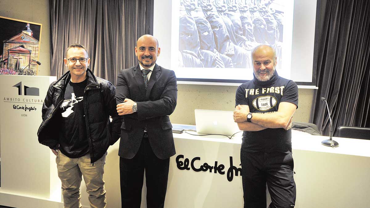 Mauricio Peña y Luis Canal durante la conferencia ofrecida ayer en El Corte Inglés. | DANIEL MARTÍN