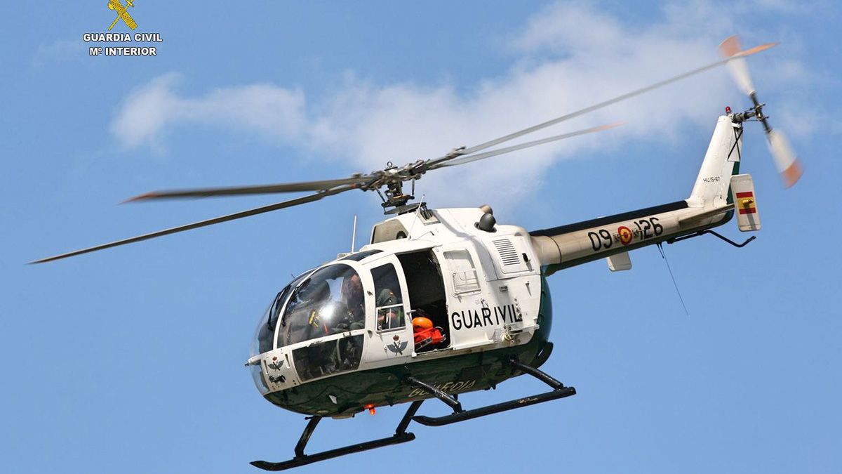 Helicóptero de rescate de la Guardia Civil.