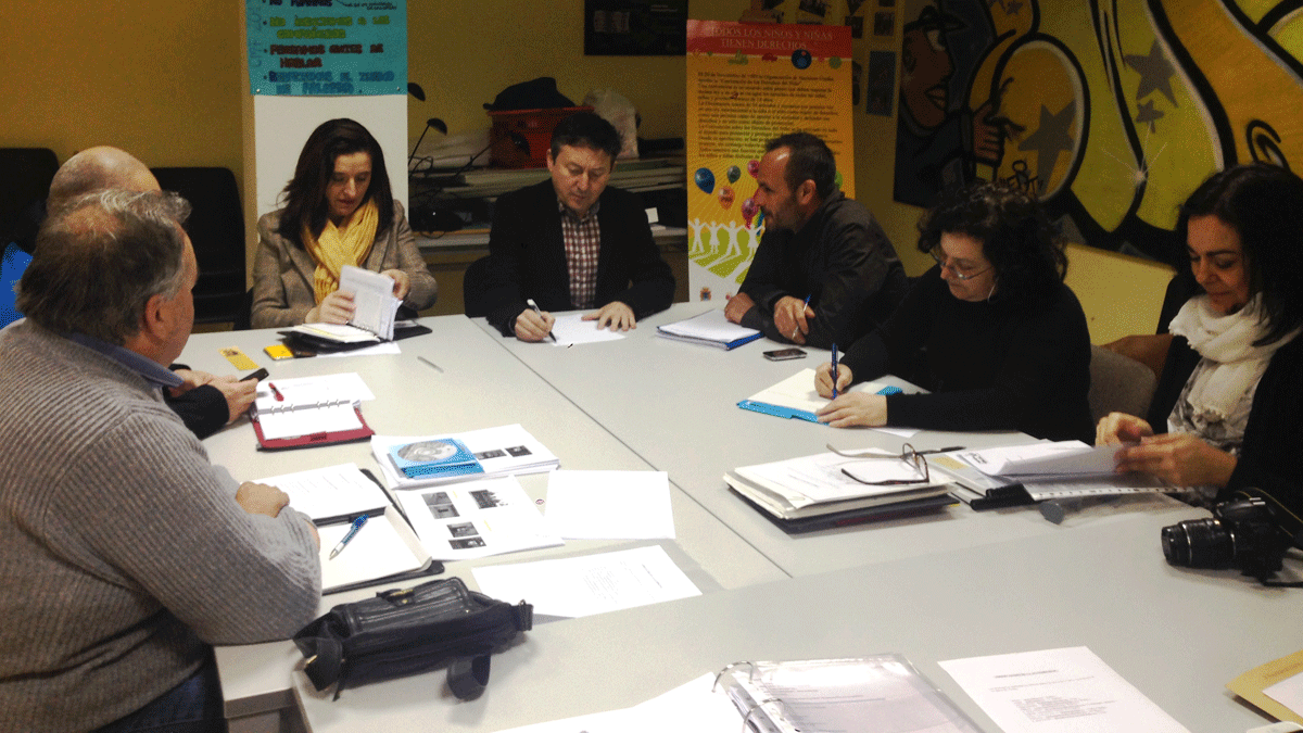 La primera reunión del Observatorio Municipal de Accesibilidad, este martes.