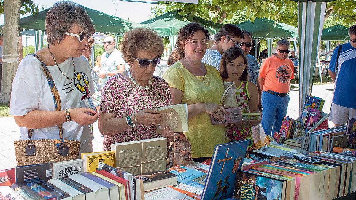 Feria del Libro del pasado verano en Valencia de Don Juan. | T.G.