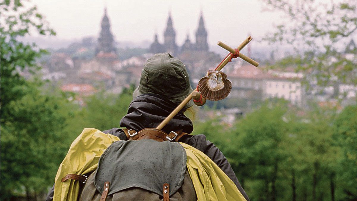 Imagen de un peregrino del Camino de Santiago.