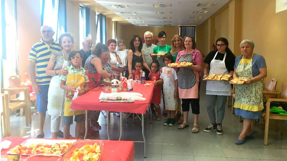 Imagen de la actividad desarrollada ayer en Trobajo del Camino.