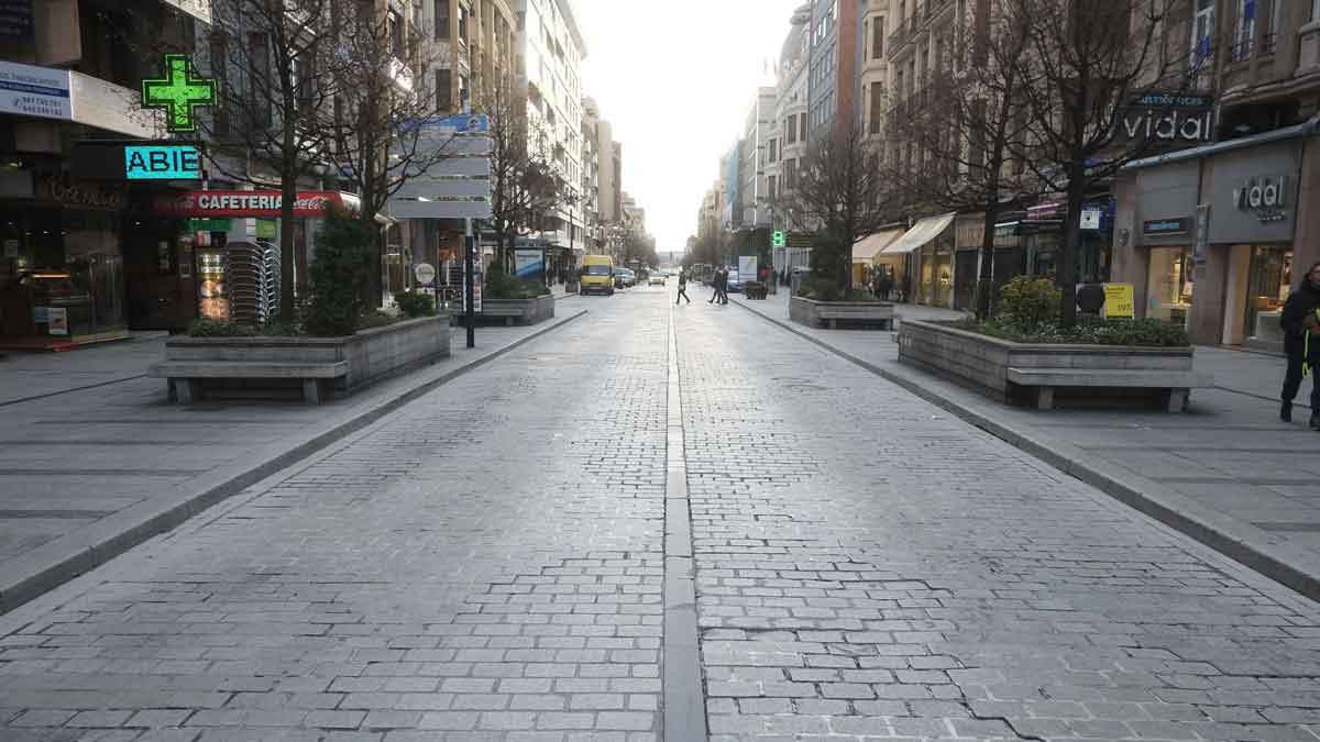 La avenida Ordoño II de la capital leonesa. | MAURICIO PEÑA