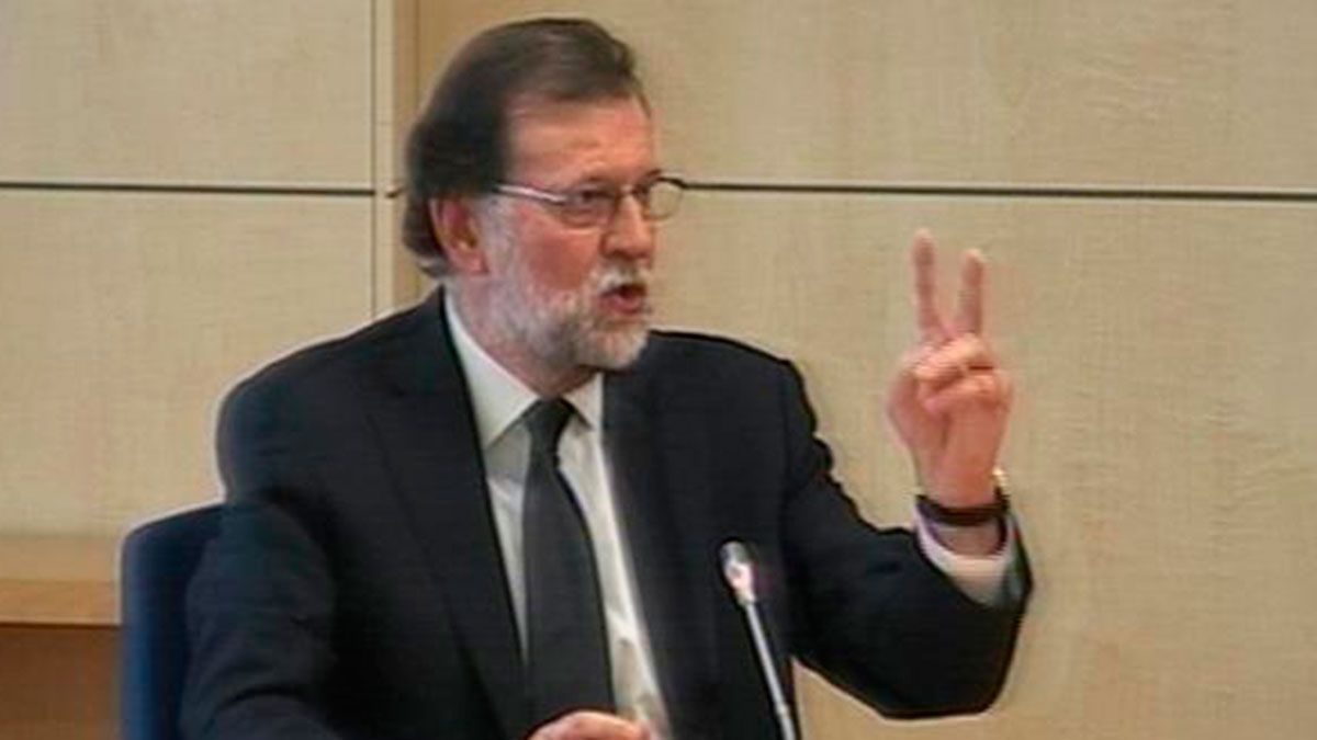 Rajoy, durante la comparecencia. | ABC