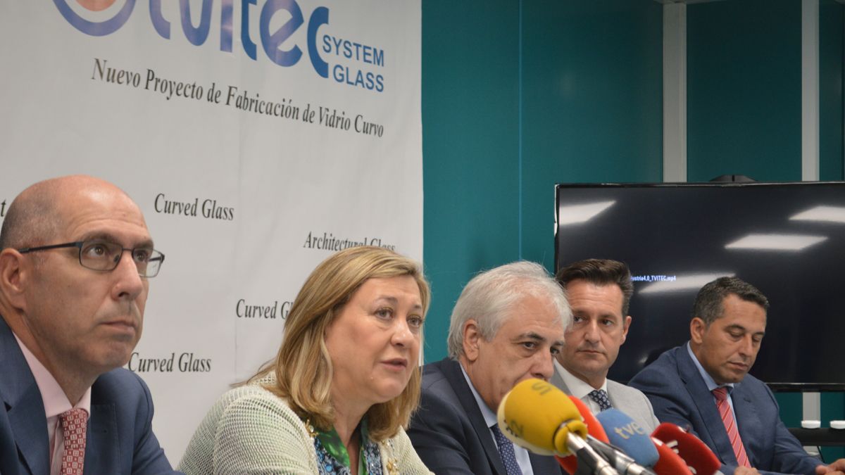 Del Olmo en la presentación del nuevo proyecto de Tvitec. | M.I.