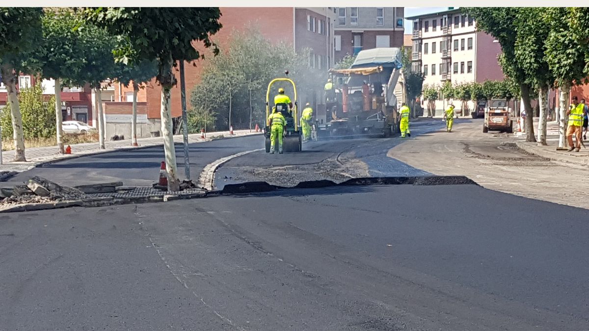 Villaquilambre ha terminado los trabajos de aglomerado de la zona.