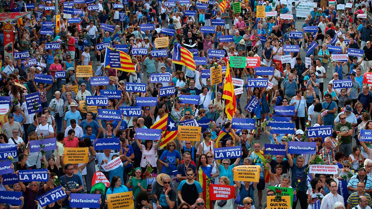 Manifestación de este sábado por las calles de Barcelona. | ABC.es