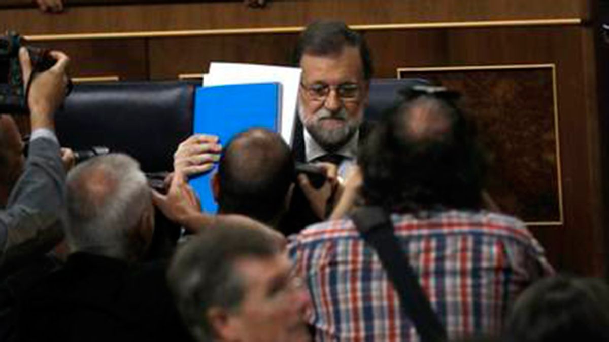 Rajoy, durante su comparecencia. | ABC.es