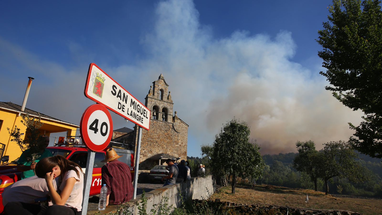 Fuego producido en San Miguel de Langre. | ICAL