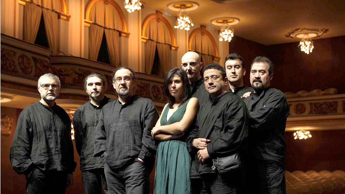 Los ocho integrantes de la formación gallega. Los ocho integrantes de la formación gallega.