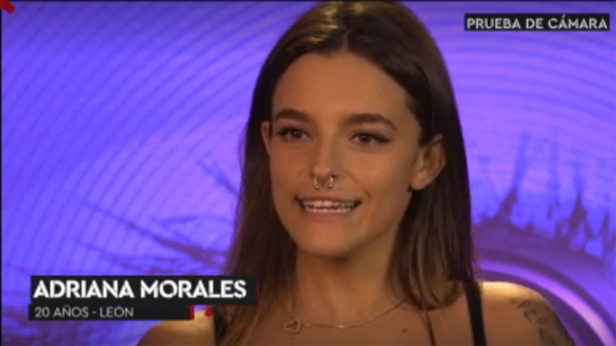 Adriana Morales durante su prueba de cámara para participar en Gran Hermano.