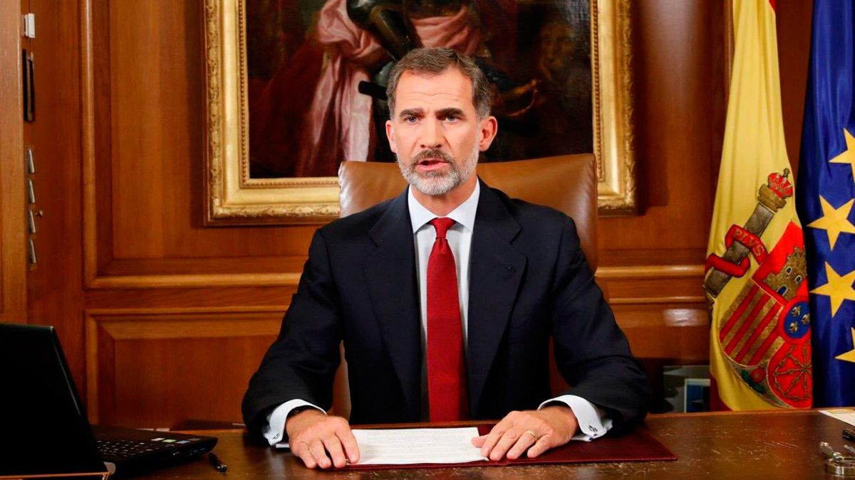 El rey durante el discurso de este martes. | CASA REAL