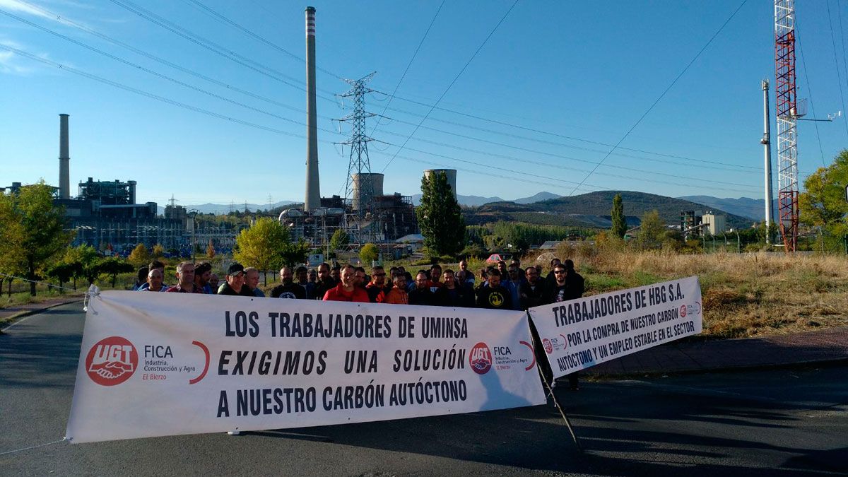 Los mineros volvieron a las puertas de Compostilla. | M.I.