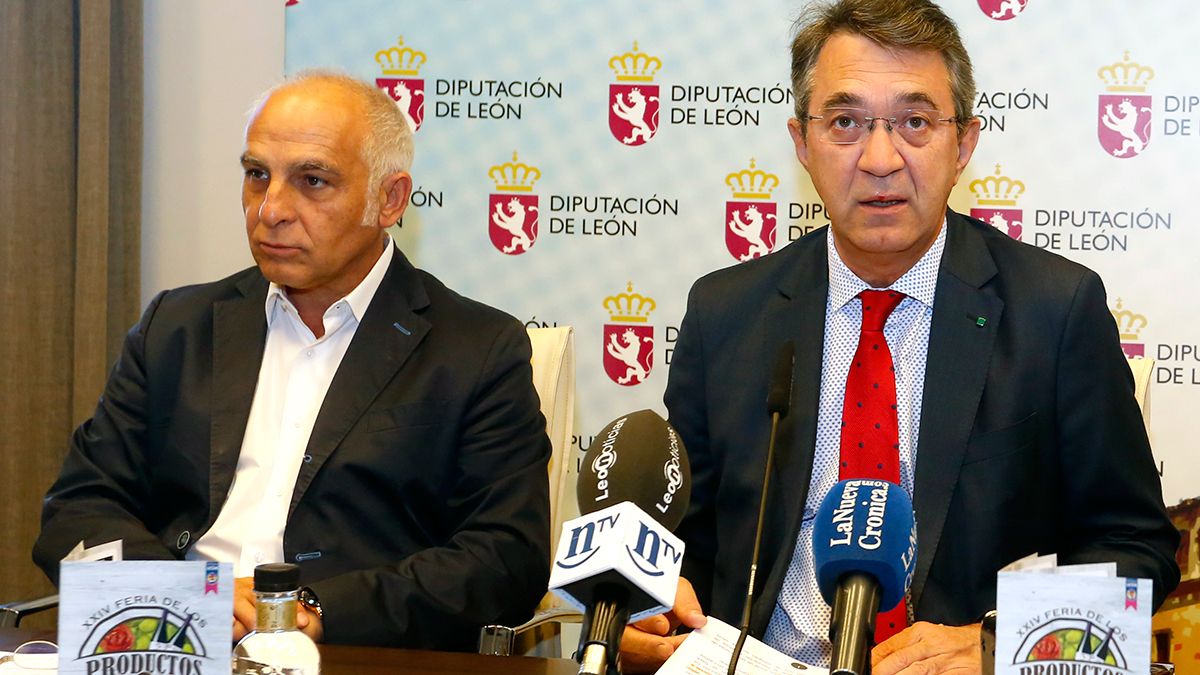 El presidente de la Diputación, Juan Martínez Majo, presenta la XXIV edición de la Feria de los Productos de León. | ICAL