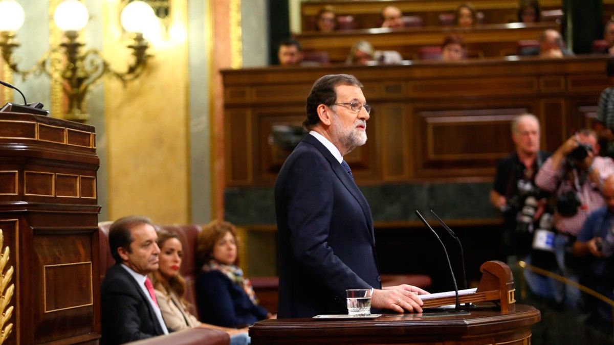 Mariano Rajoy durante su comparecencia en el Congreso de los Diputados. | @MarianoRajoy