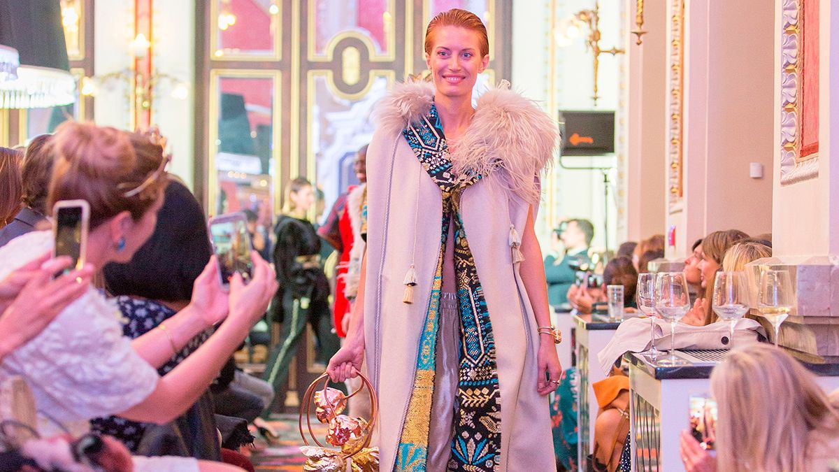 Uno de los modelos lucidos en el desfile en Madrid. | L.N.C. Uno de los modelos lucidos en el desfile en Madrid. | L.N.C.