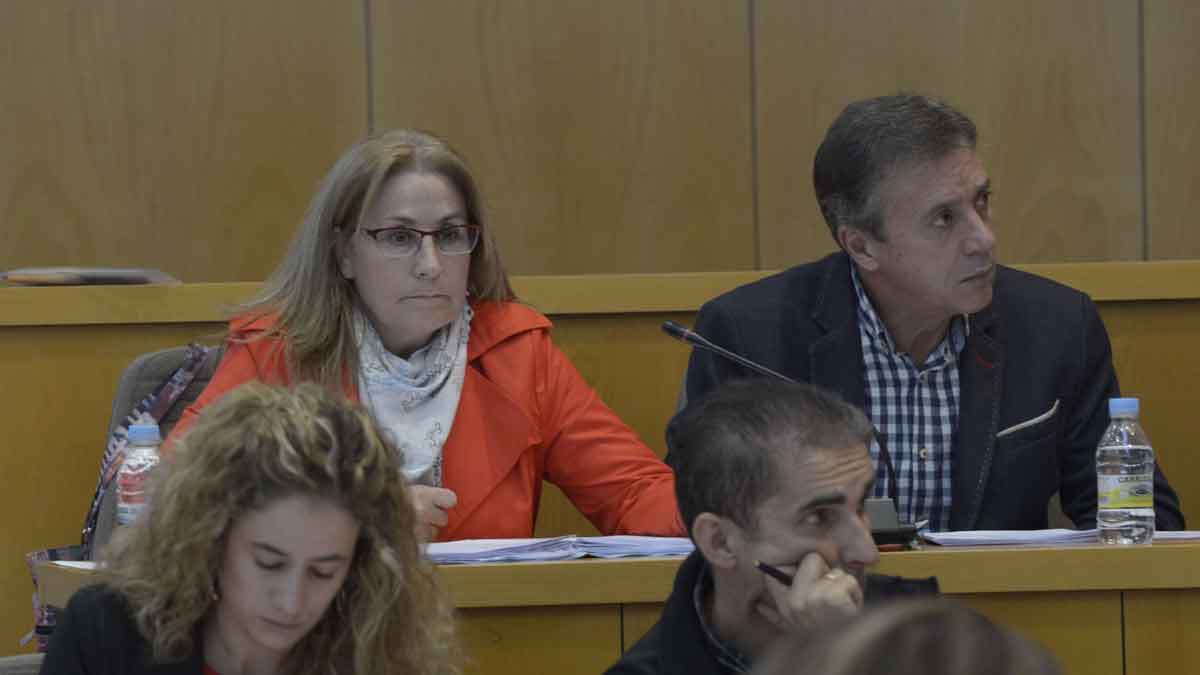 Los concejales de UPL Rosa María Fernández y Julio González Rivo. | MAURICIO PEÑA
