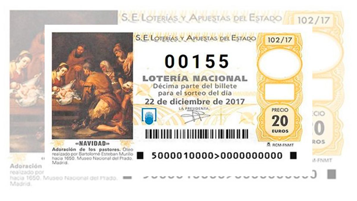 El décimo más buscado para el sorteo de la Lotería de Navidad. | ABC.ES El décimo más buscado para el sorteo de la Lotería de Navidad. | ABC.ES