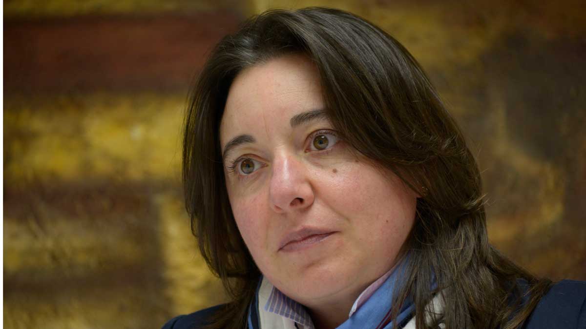 Mónica Álvarez, todavía concejal de UPL en León. | MAURICIO PEÑA